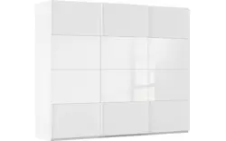 Goossens kledingkast finca combi glans mat glas wit hoogwaardig meubelplaat - 8244368-{merk}-finca-combi-sts-wit-schuifdeuren-02
